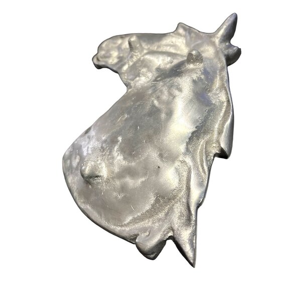 Horse Head Trinket Dish Catch All Sculpture Made in Mexico 6"x6" Equestrian - Picture 4 of 5